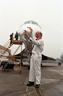 01158 Prints: British Airways Concorde 20th Birthday is celebrated at Heathrow Airport