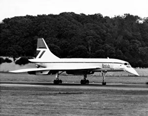 British Airways Concorde airliner / aircraft visits Newcastle Airport