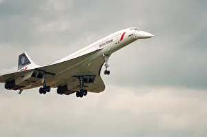 Landing Prints: British Airways Concorde G-BOAF seen here on final approach to Newcastle Airport 24th