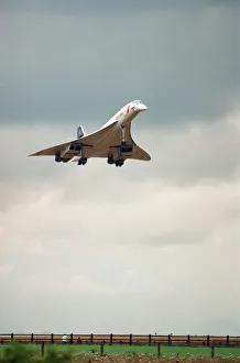 British Airways Concorde G-BOAF seen here on final approach to Newcastle Airport 24th
