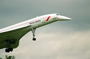 01516 Prints: British Airways Concorde G-BOAF seen here on final approach to Newcastle Airport 24th