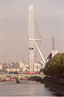 The British Airways London Eye Oct 1999 A giant ferris wheel dominates