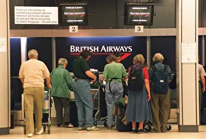 00114 Prints: British Airways passengers check in at Edinburgh airport only to find their flight to