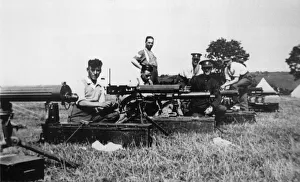 British Army sodlierss seen here practicing in the countryside of the Fenlands