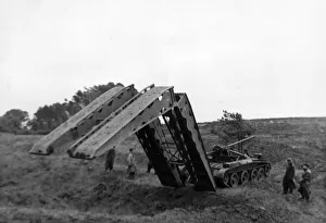 Bridges Prints: British armys new self-propelled bridge. The Scissors