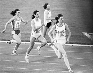 Olympics Prints: British athlete Kathy Smallwood in action to win her heat of the Women