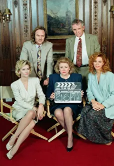 British author Barbara Taylor Bradford (front row middle