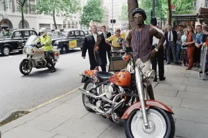 British boxer Chris Eubank attending a press conference in Aldwych, London