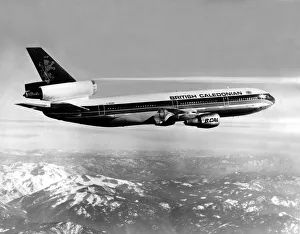 Flying Prints: A British Caledonian Airways McDonnell Douglas DC-10 aircraft
