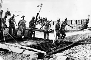 Italy Prints: British casualties back at Messina from operations on Italian mainland