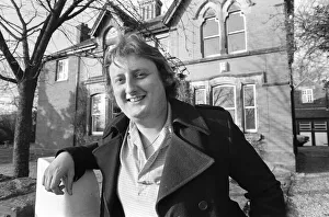 British darts player Eric Bristow pictured outside his newly purchased 19th century