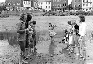 British Drought May 1976 The low tide at the River Thames are reaching a record low