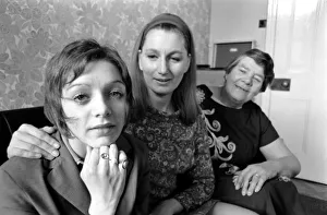 British family feature: Three generations, grandmother, mother and daughter