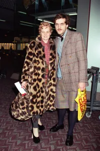 01044 Prints: British fashion designer Vivienne Westwood with her assistant Andreas Kronthaler