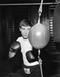 00059 Prints: British flyweight boxer Walter McCowan in training for an upcoming fight