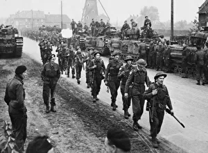 British forces assault on Tilburg. Scenes near Tilburg
