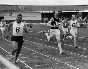 British Games at the White City The finish of Race A
