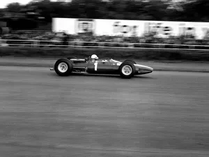 British Grand Prix 1965 Silverstone July 1965 John Surtees sits in his Ferrari