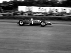 British Grand Prix 1965 Silverstone July 1965 John Surtees sits in his Ferrari
