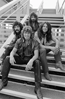 00530 Prints: British heavy metal rock group Black Sabbath pictured before their performance at the NEC