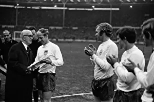 British Home Championship match held at Wembley Stadium. England 3 - 1 Northern Ireland