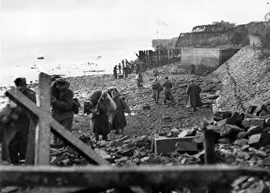 Holland Prints: British Landings on Walcheren. The scene on the Walcheren coast after the allied landing