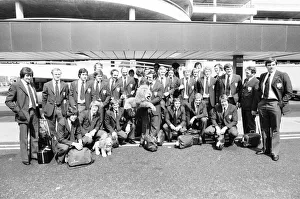 Mascot Prints: British Lions seen here at Heathrow Airport on their way to New Zealand 10th May 1977