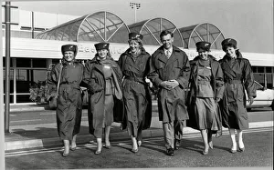 Steward Prints: British Midland New Uniform revealed at East Midland Airport. 15th November 1988