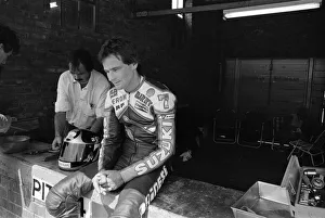 British Motorcycle road racer Barry Sheene attending the South Africa Grand Prix