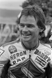 British Motorcycle road racer Barry Sheene attending the South Africa Grand Prix