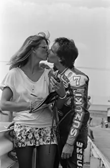 British Motorcycle road racer Barry Sheene attending the South Africa Grand Prix