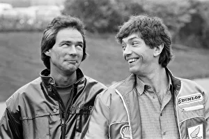 British Motorcycle road racer Barry Sheene opens the Third International Road racing show