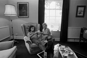 British motorcycle road racer Barry Sheene pictured at his home Ashwood Hall