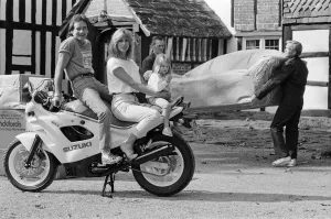 Former British Motorcycle road racer Barry Sheene prepares for a new life in the sun as