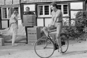 Former British Motorcycle road racer Barry Sheene prepares for a new life in the sun as