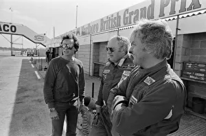 British Motorcycle road racer Barry Sheene at the Silverstone race track where he was