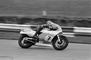 British Motorcycle road racer Barry Sheene takes part in his first serious workout with a