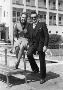 British musician Ronnie Ronalde pictured outside his hotel in St Martin