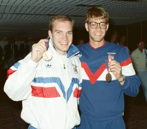 British Olympic Team returns home from the Seoul Olympic Games in South Korea