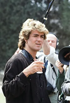 British pop group Wham pictured on their 10-day visit to China, April 1985