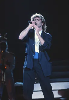 British pop group Wham pictured on their 10-day visit to China, April 1985