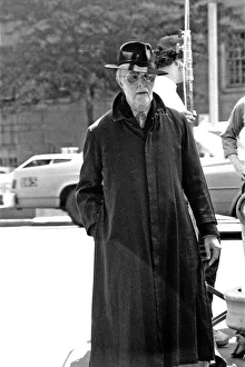 00542 Prints: British pop singer David Bowie as an old man in New York during production of his latest