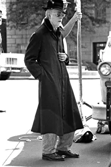 00542 Prints: British pop singer David Bowie as an old man in New York during production of his latest