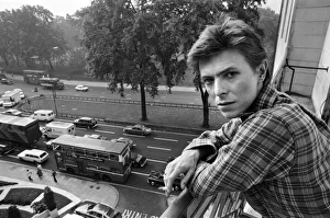 British pop singer David Bowie pictured at the Dorchester Hotel, London