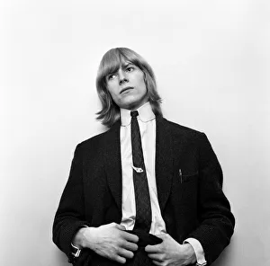 Bowie2016 Prints: British pop singer David Bowie pictured when he was known as Davie Jones