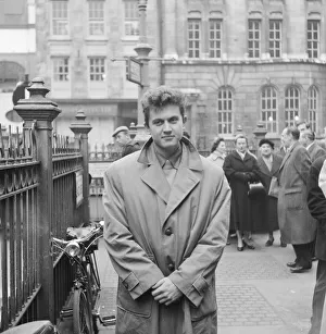 Controversy Prints: British pop singer Terry Dene leaves court after answering charges arising out of