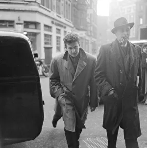 Controversy Prints: British pop singer Terry Dene leaves court after answering charges arising out of