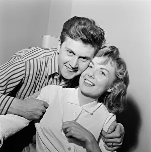 Homecoming Prints: British pop singer Terry Dene re-united with his wife Edna Savage at her flat in