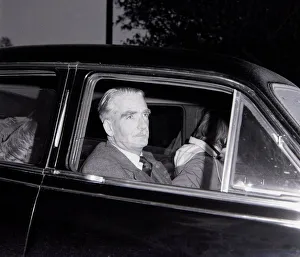 00169 Prints: Former British Prime mInister Anthony Eden arrives at Morval House near Looe Cornwall
