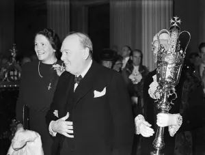 00743 Prints: British Prime Minister Winston Churchill attends the New Lord Mayor